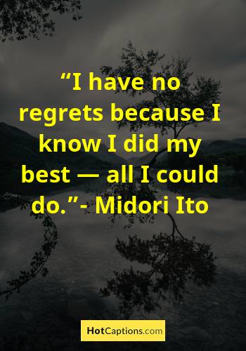 Quotes On Regret On Decisions
